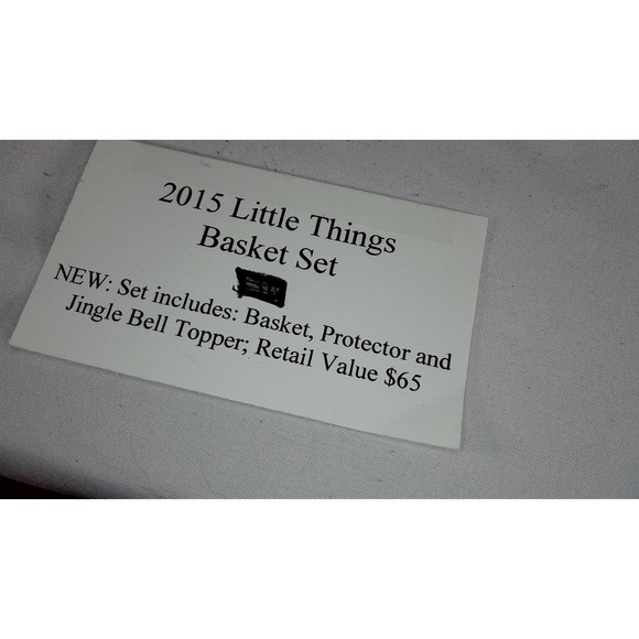 Longaberger Little Things Basket Set with Jingle Bell Topper- NEW - Picture 13 of 14